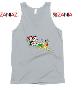 Mickey Minnie Pluto Sport Grey Tank Top