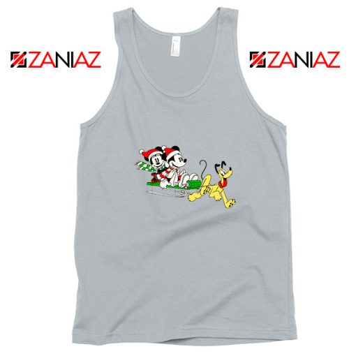 Mickey Minnie Pluto Sport Grey Tank Top