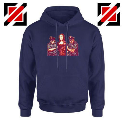 Mona Lisa Police Navy Blue Hoodie