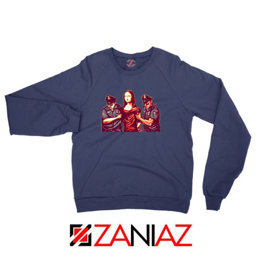 Mona Lisa Police Navy Blue Sweatshirt