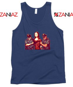 Mona Lisa Police Navy Blue Tank Top