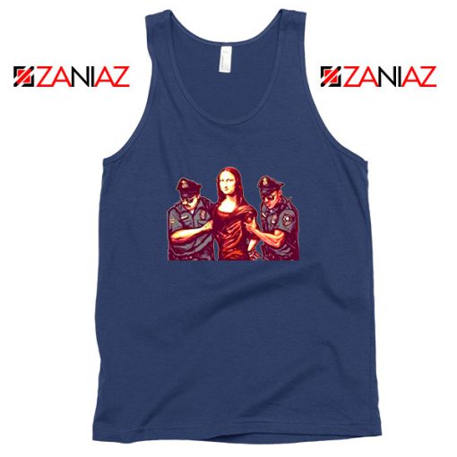 Mona Lisa Police Navy Blue Tank Top