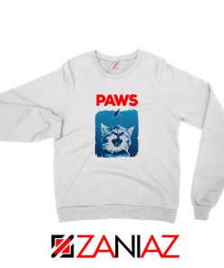 PAWS Cat Lovers White Sweatshirt