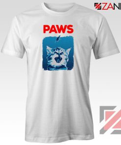 PAWS Cat Lovers White Tshirt