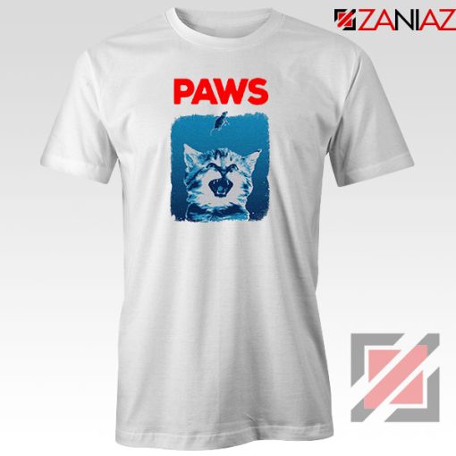 PAWS Cat Lovers White Tshirt