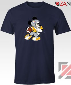 Pittsburgh Steelers Mickey Navy Blue Tshirt