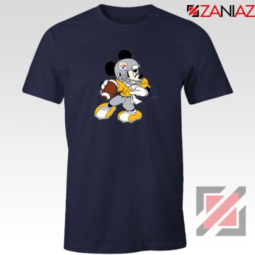 Pittsburgh Steelers Mickey Navy Blue Tshirt