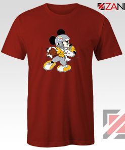 Pittsburgh Steelers Mickey Red Tshirt