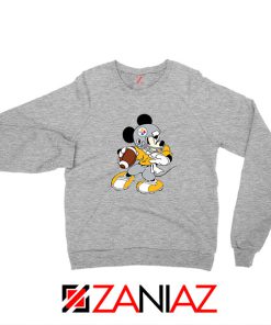 Pittsburgh Steelers Mickey Sport Grey Sweatshirt