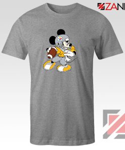 Pittsburgh Steelers Mickey Sport Grey Tshirt