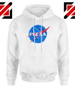 Pizza NASA White Hoodie