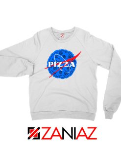 Pizza NASA White Sweatshirt