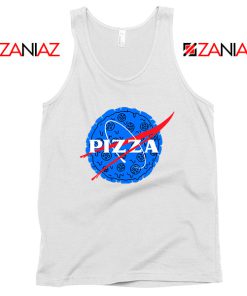 Pizza NASA White Tank Top