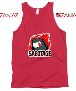 Sabotage Among Us Red Tank Top