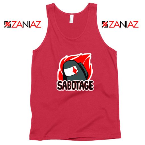 Sabotage Among Us Red Tank Top