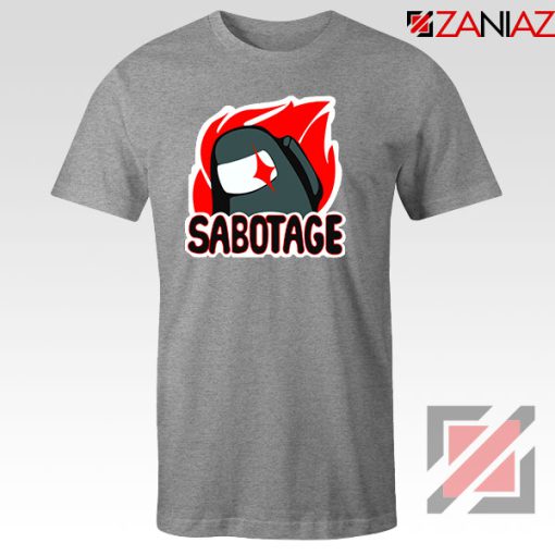 Sabotage Among Us Sport Grey Tshirt