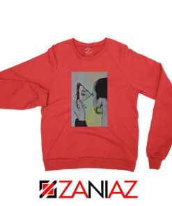 Sade Adu Looking Glass Red Sweatshirt