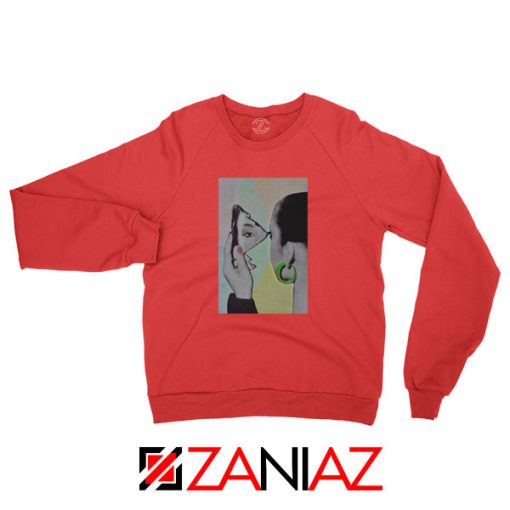 Sade Adu Looking Glass Red Sweatshirt