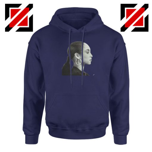 Sade Adu Singer Icon Navy Blue Hoodie