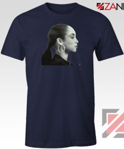 Sade Adu Singer Icon Navy Blue Tshirt