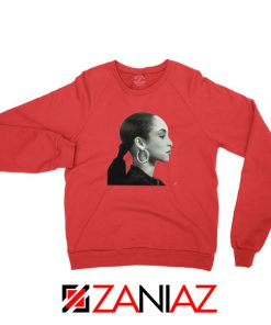 Sade Adu Singer Icon Red Sweatshirt