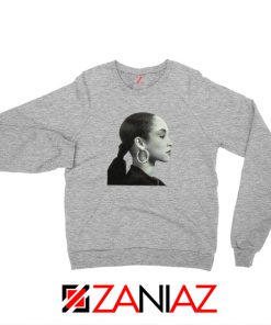 Sade Adu Singer Icon Sport Grey Sweatshirt