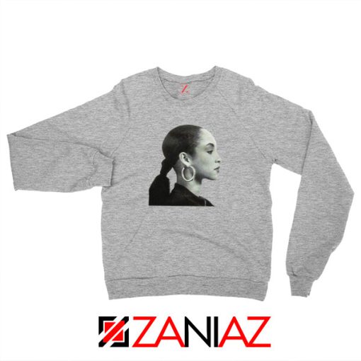 Sade Adu Singer Icon Sport Grey Sweatshirt