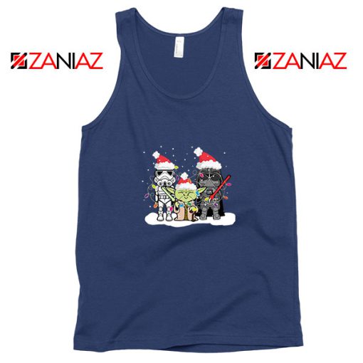 Star Wars Christmas Navy Blue Tank Top