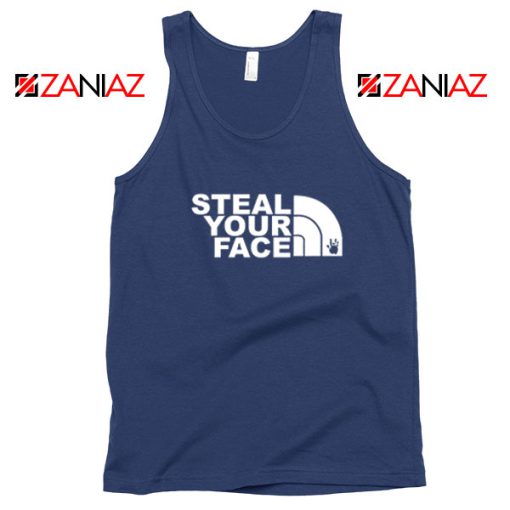 Steal Your Face Jam Band Navy Blue Tank Top