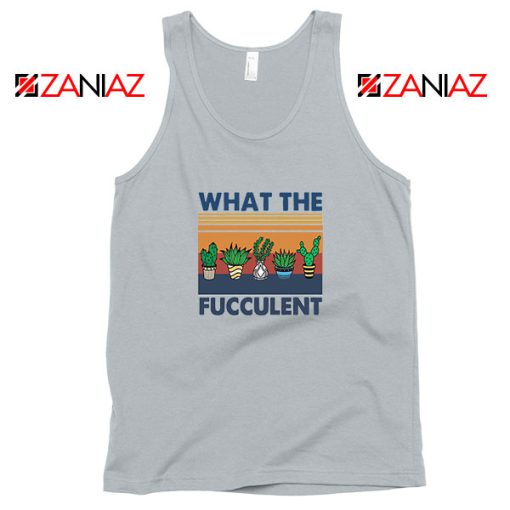 What The Fucculent Sport Grey Tank Top