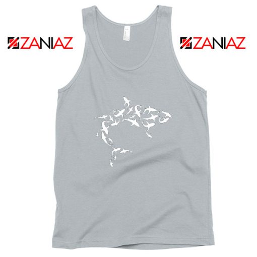 White Shark Lover Sport Grey Tank Top