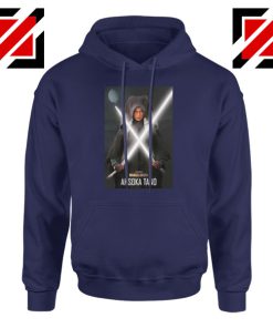 Ahsoka Shining Sword Navy Blue Hoodie