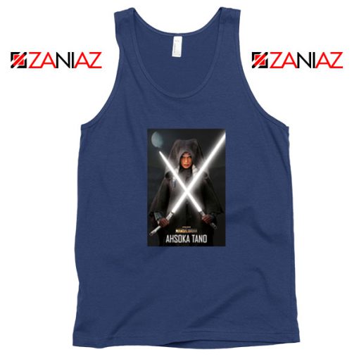 Ahsoka Shining Sword Navy Blue Tank Top