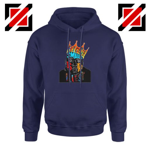 Biggie Smalls Rapper Navy Blue Hoodie