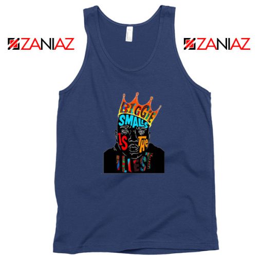 Biggie Smalls Rapper Navy Blue Tank Top