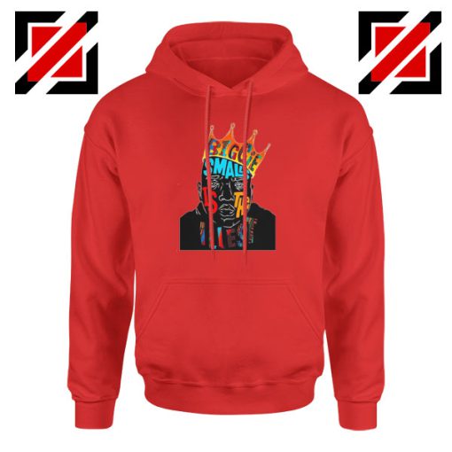 Biggie Smalls Rapper Red Hoodie