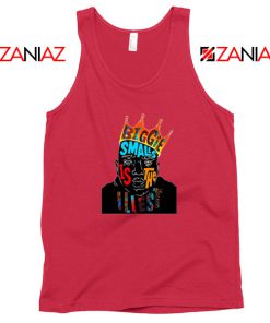 Biggie Smalls Rapper Red Tank Top