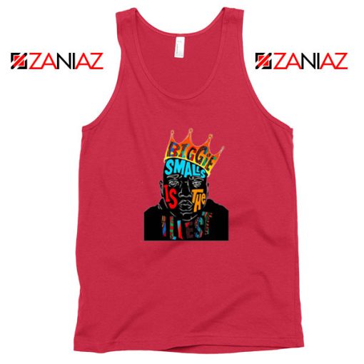 Biggie Smalls Rapper Red Tank Top