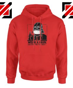 Darth Vader Face Mask Red Hoodie