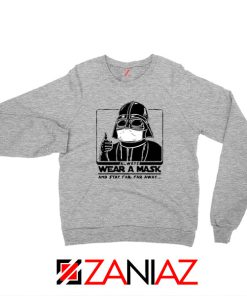 Darth Vader Face Mask Sport Grey Sweatshirt