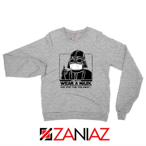 Darth Vader Face Mask Sport Grey Sweatshirt