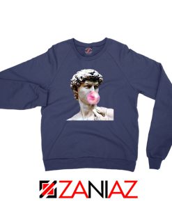 Greek Statue Navy Blue Sweatshirt