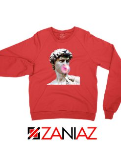 Greek Statue Red Sweatshirt