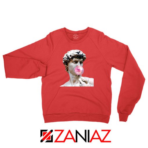 Greek Statue Red Sweatshirt