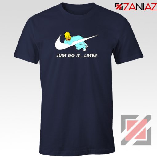 Homer Simpson Slogan Holiday Navy Blue Tshirt