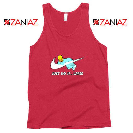 Homer Simpson Slogan Holiday Red Tank Top