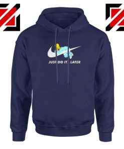 Homer Simpson Slogan Navy Blue Hoodie