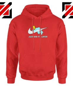 Homer Simpson Slogan Red Hoodie