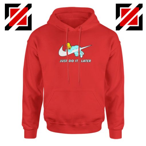 Homer Simpson Slogan Red Hoodie