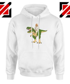 Jesus Riding T Rex Hoodie